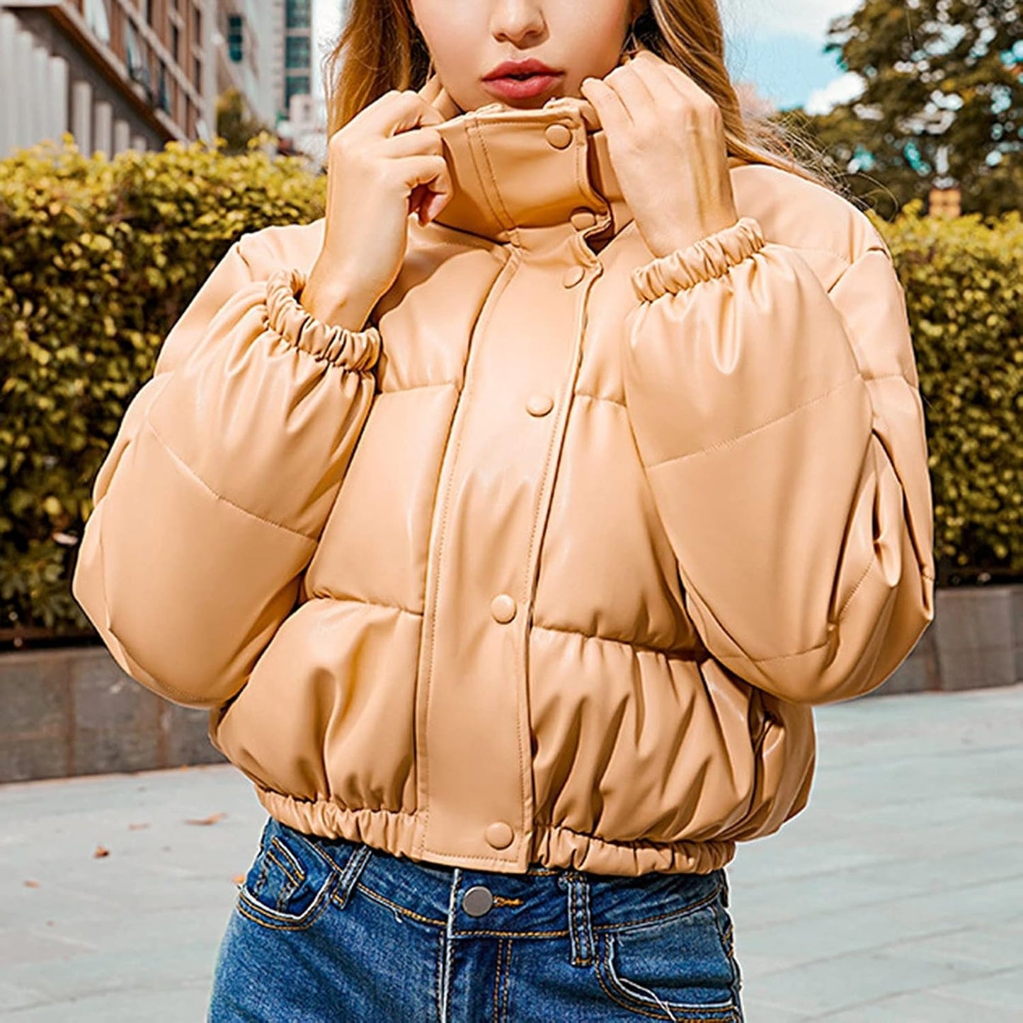 Alma™ | Plumífero efecto piel mujer