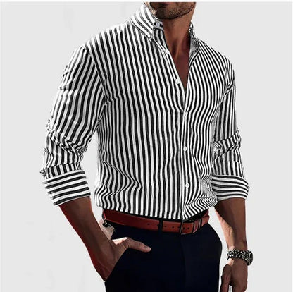 ROBERTO | Camisa Elegante de Rayas