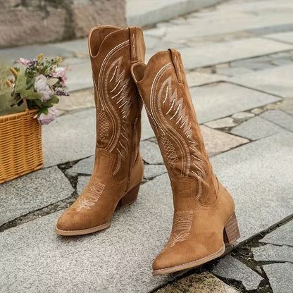 Alessia™ | Botas Western Bordadas