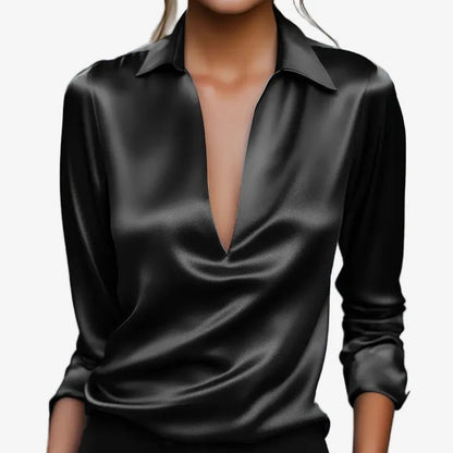GLORIA | Lujosa Blusa de Satén