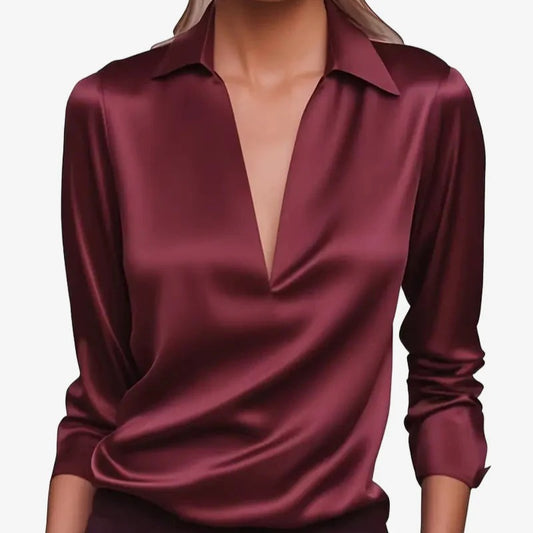 GLORIA | Lujosa Blusa de Satén