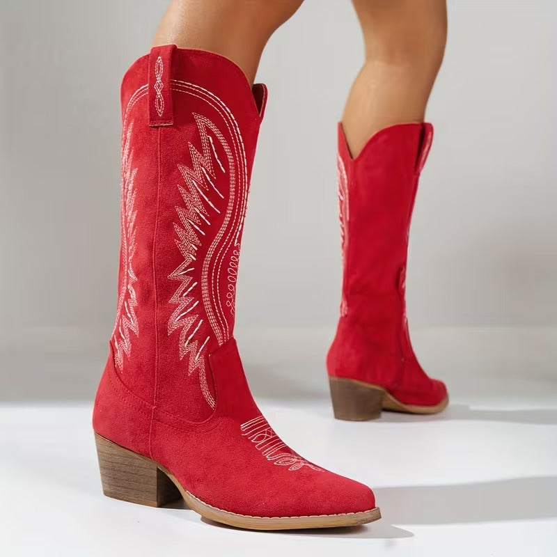 Alessia™ | Botas Western Bordadas