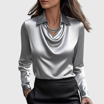 CAROLINA | Elegante Blusa de Satén