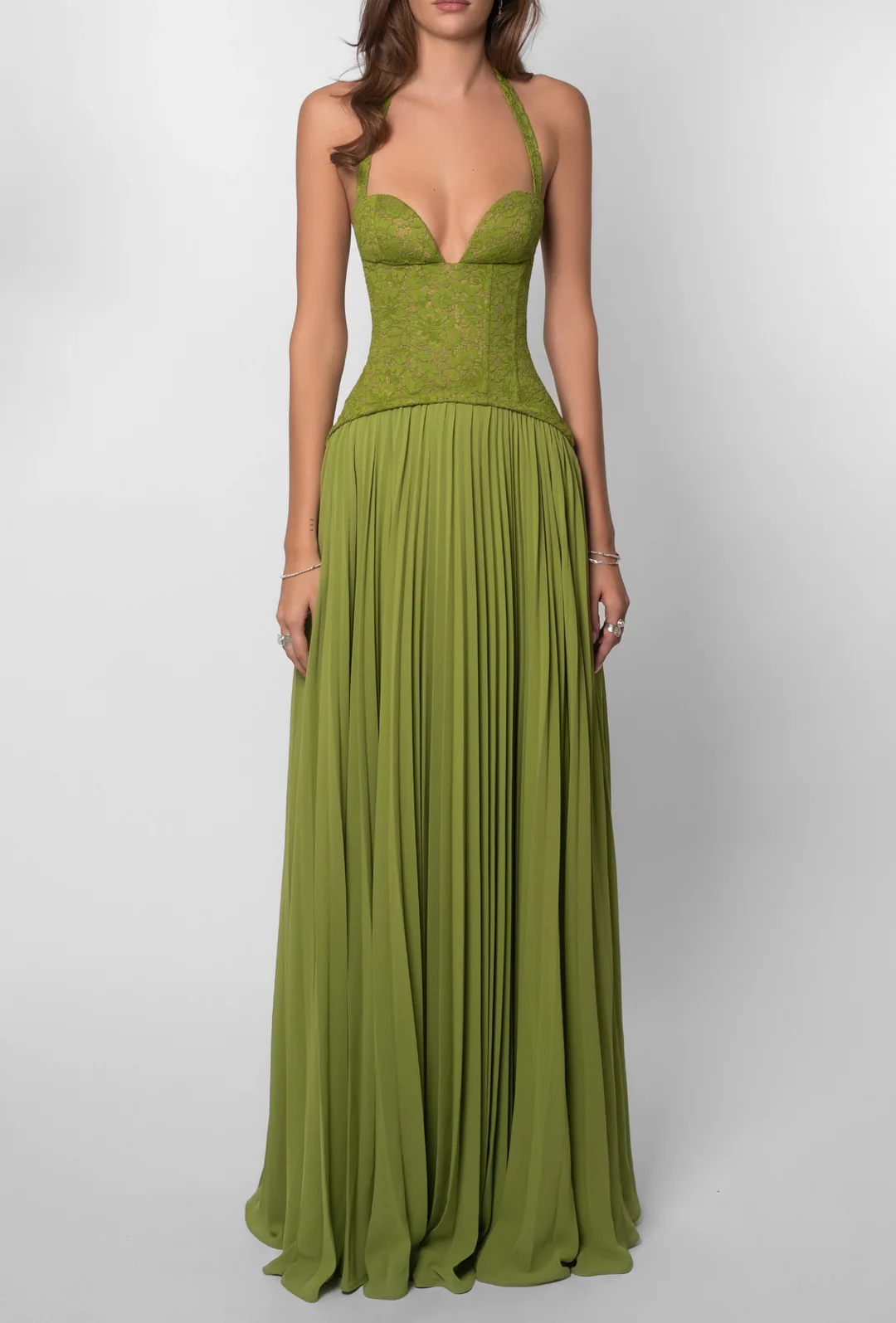 VEGA | Vestido Largo Plisado
