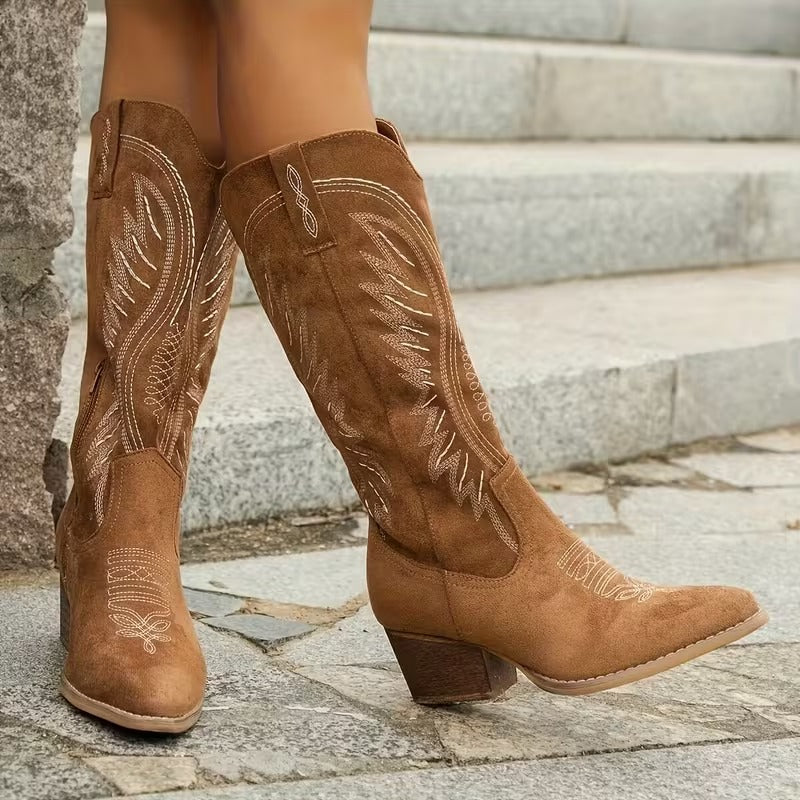 Alessia™ | Botas Western Bordadas