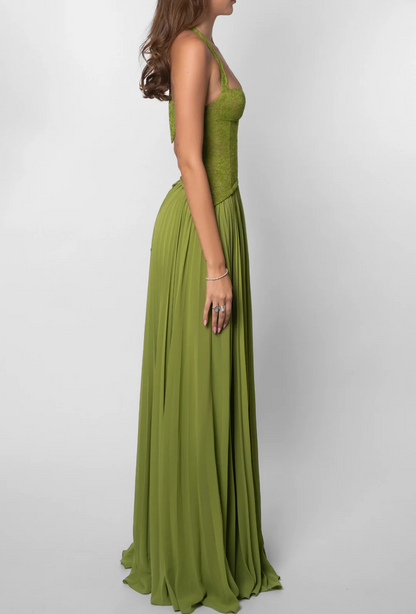 VEGA | Vestido Largo Plisado
