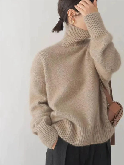 PILAR | Suéter de Cuello Alto de Cachemira