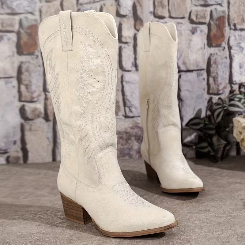 Alessia™ | Botas Western Bordadas