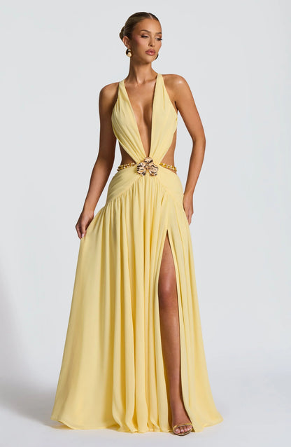 SELENE | Vestido Largo Escotado