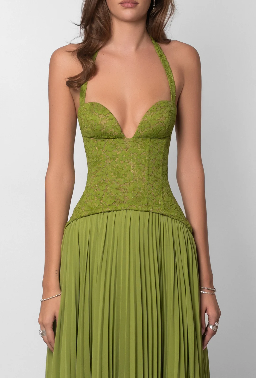 VEGA | Vestido Largo Plisado