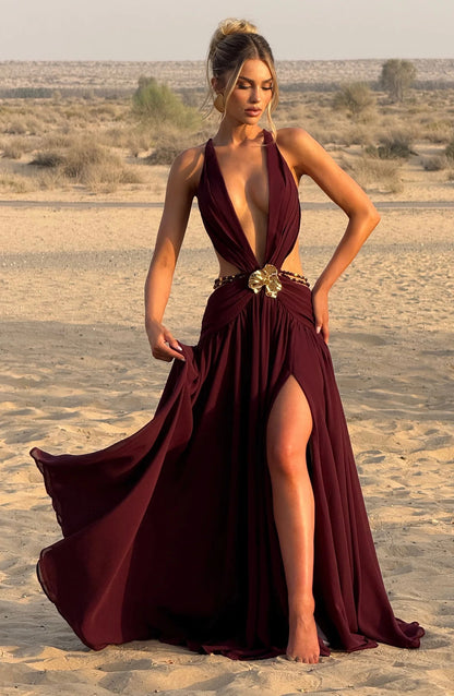 SELENE | Vestido Largo Escotado