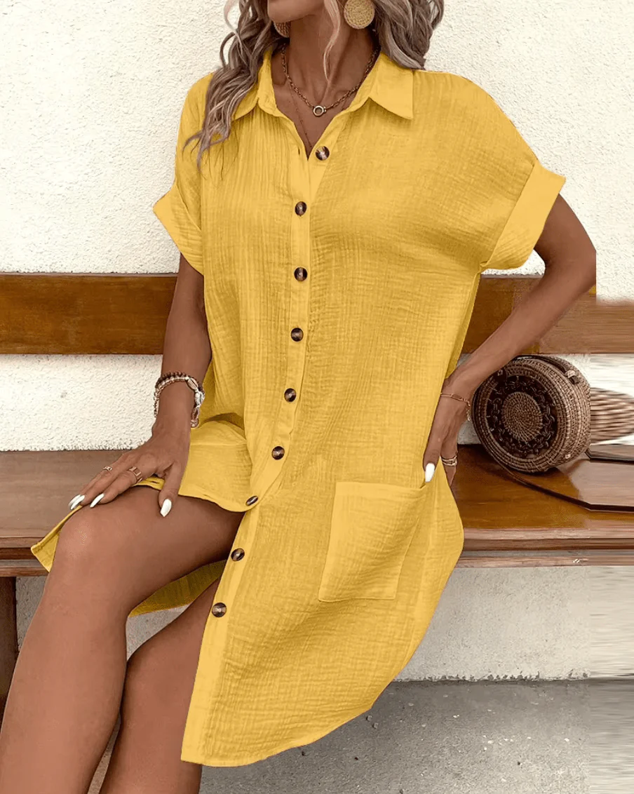 ALBA | Vestido Camisero Cómodo con Botones