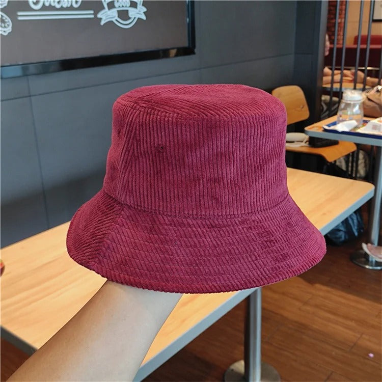 Sombrero Bucket de Pana