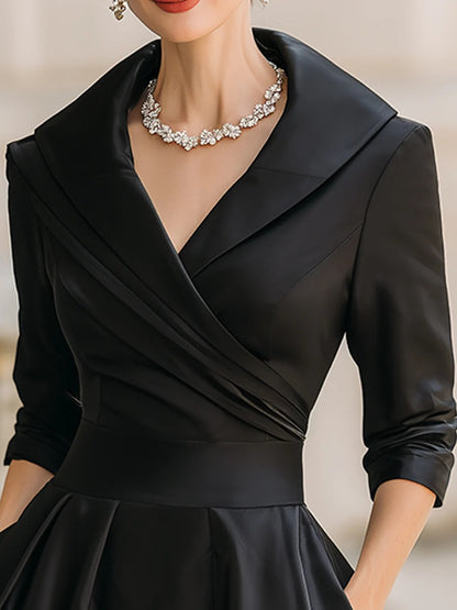 INMA | Vestido Midi Satinado Vintage