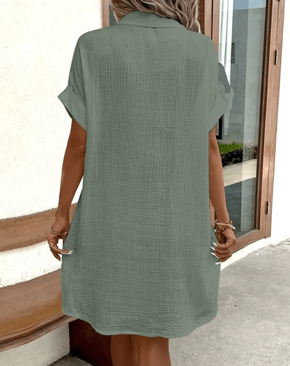 ALBA | Vestido Camisero Cómodo con Botones