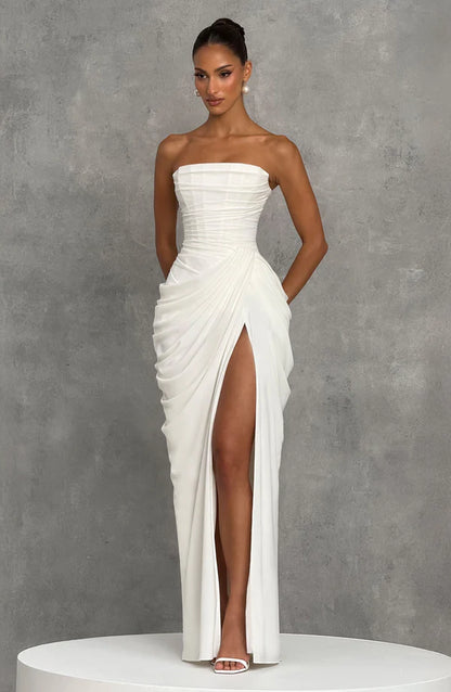 MALENA | Vestido Largo Drapeado