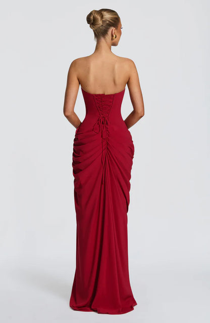 MALENA | Vestido Largo Drapeado